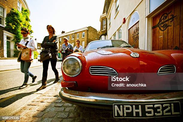 Volkswagen Karmann Ghia Parked At Notting Hill District London Stock Photo - Download Image Now