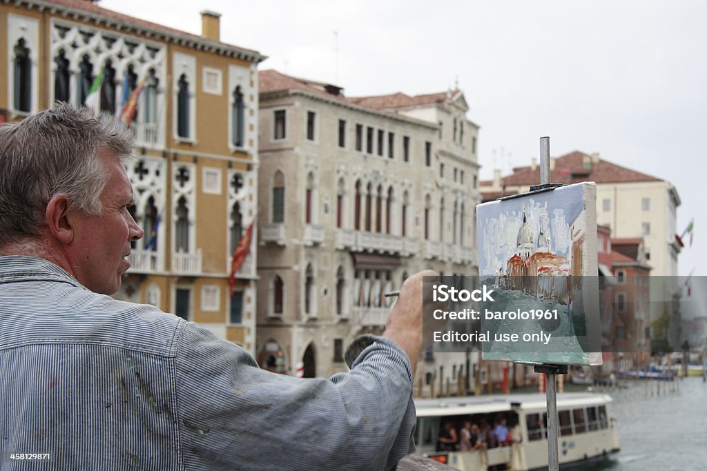 Живопись в Венеции - Стоковые фото San Marco Canal роялти-фри