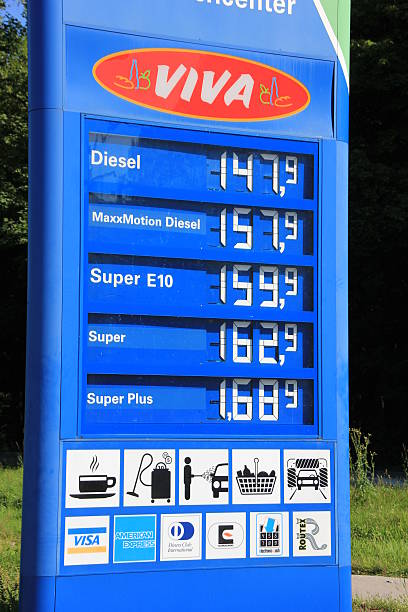 Gas prices stock photo