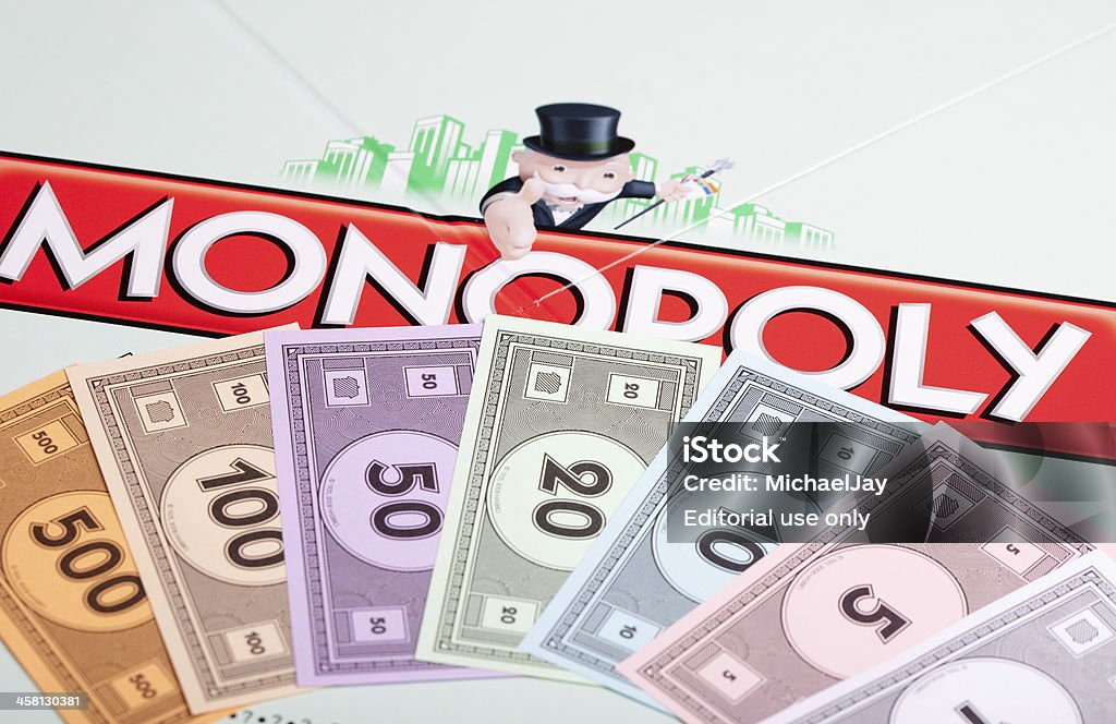 Monopoly Meetingraum und Geld - Lizenzfrei Monopoly - Brettspiel Stock-Foto