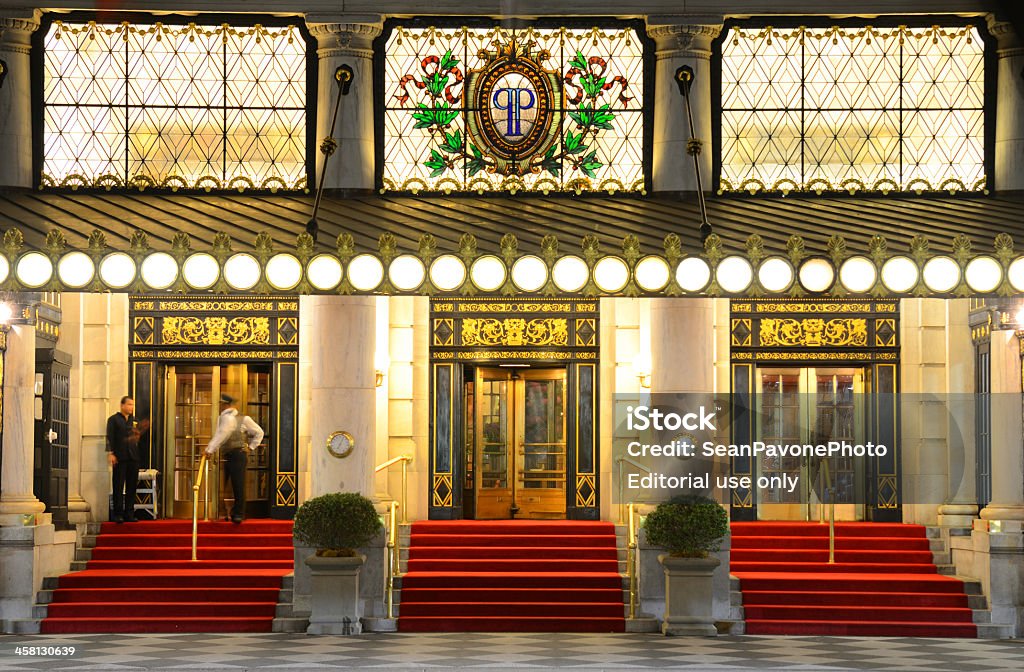 Park Plaza Hotel New York City, USA - May 13, 2012: Built in 1907, the luxurious Park Plaza Hotel was accorded landmark status in 1969. Plaza Hotel - Manhattan Stock Photo