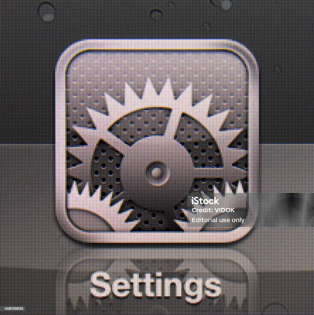 の設定 - iPhoneのロイヤリティフリーストックフォト