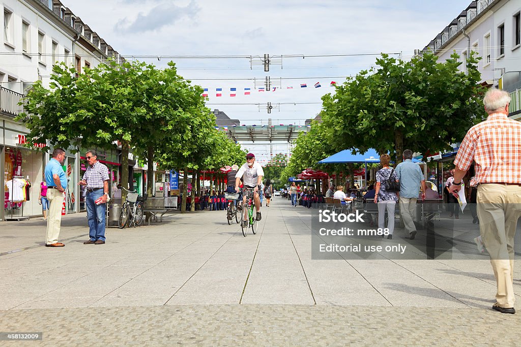 Promenade in Saarlouis - Lizenzfrei Fahrrad Stock-Foto