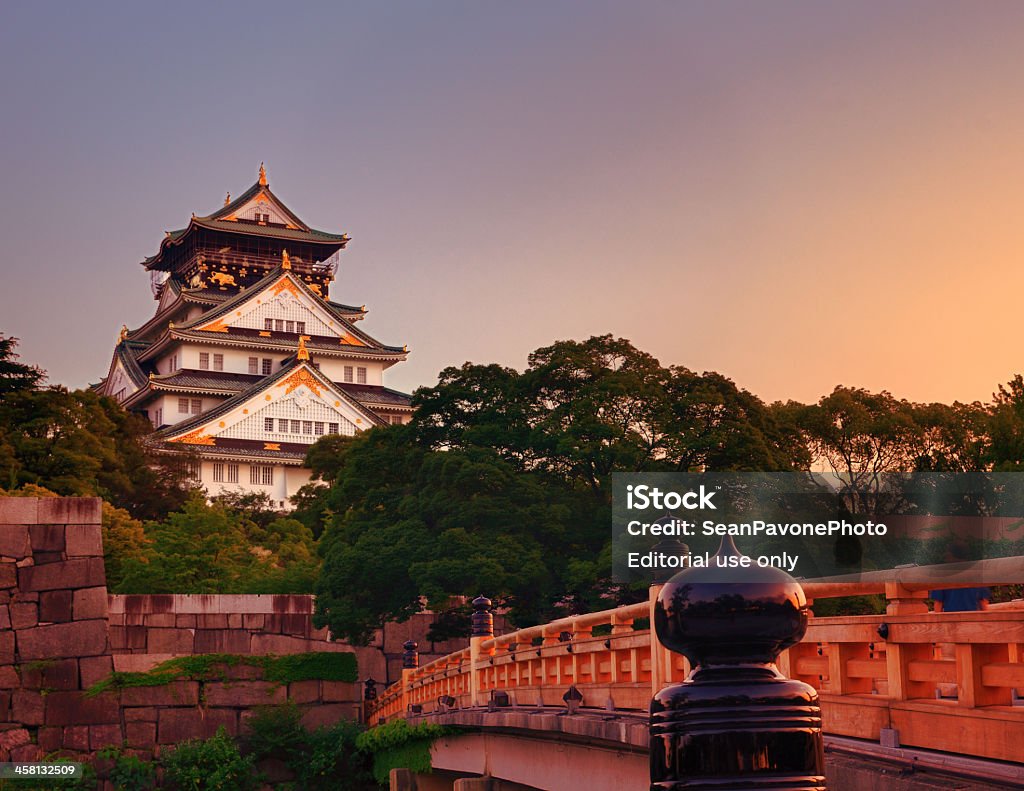 Osaka Castle Osaka, Japan - July 11, 2011: Osaka Castle is one of the most famous castles in Japan and played a major role in the unification of Japan during the 16th Century. 16th Century Style Stock Photo