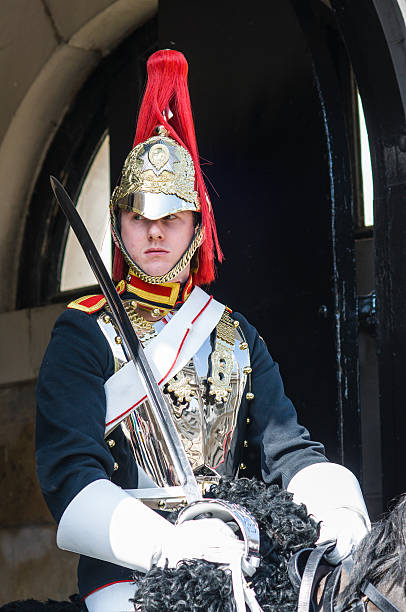 koń portret zamontowane royal guard trooper - mounted guard zdjęcia i obrazy z banku zdjęć