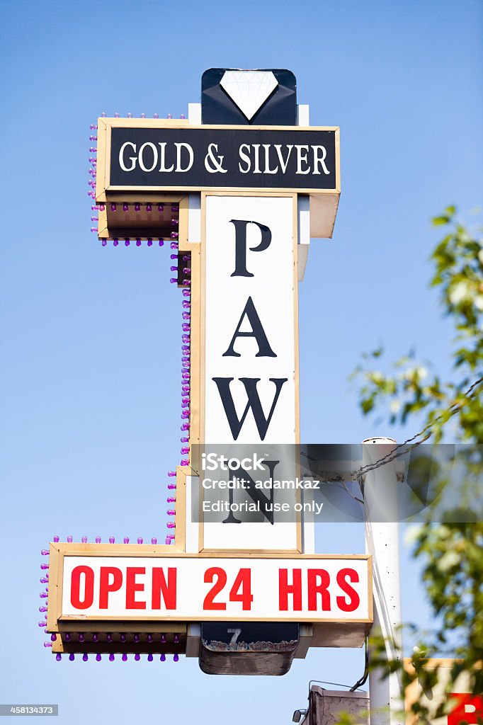 Gold e Silver pedone Visualizza - Foto stock royalty-free di Pawn Stars