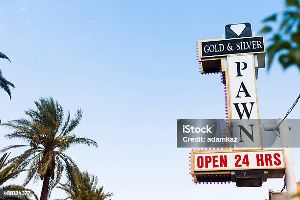 Gold And Silver Pawn Shop Stock Photo - Download Image Now - Pawnbroker, Business, Gold - Metal
