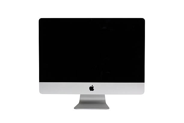 neue imac-desktop-computer, mid 2011-modell. - mac stock-fotos und bilder