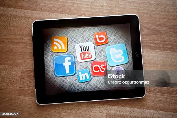 Media Społecznościowe Rzeczy - zdjęcia stockowe i więcej obrazów Aplikacja mobilna - Aplikacja mobilna, Bez ludzi, Blogować