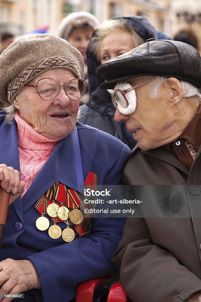 Veterano de guerra da Segunda Guerra Mundial II - Royalty-free 70 anos Foto de stock