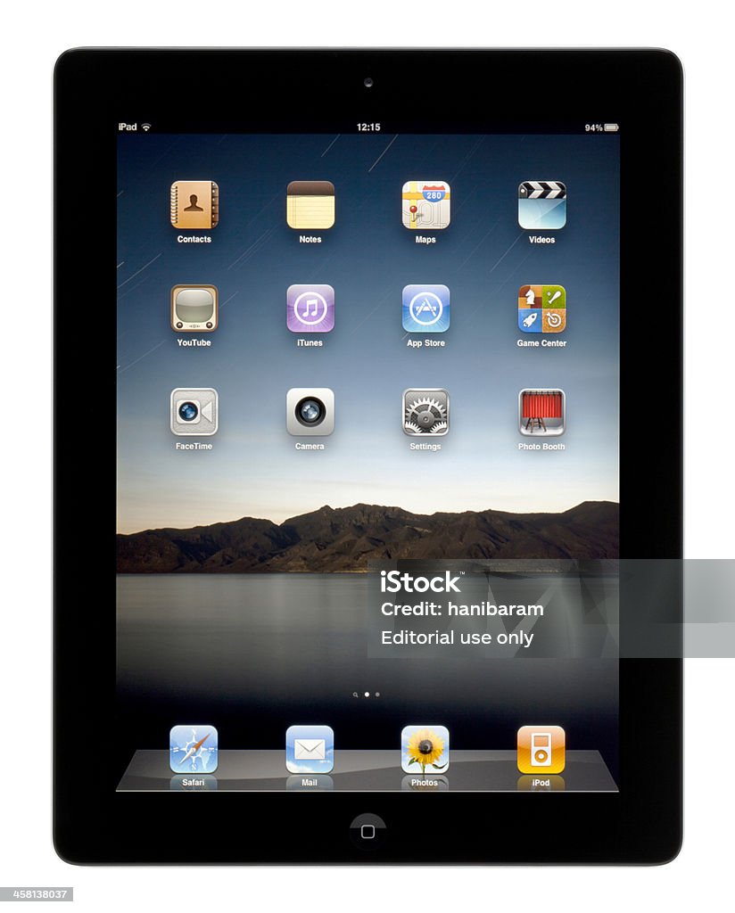 Apple iPad - Foto stock royalty-free di Applicazione mobile