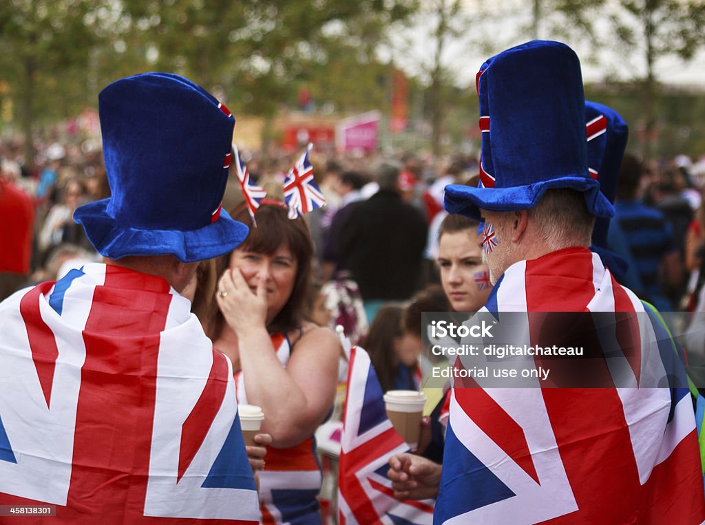 Fãs de patrióticas - Foto de stock de Chapéu royalty-free