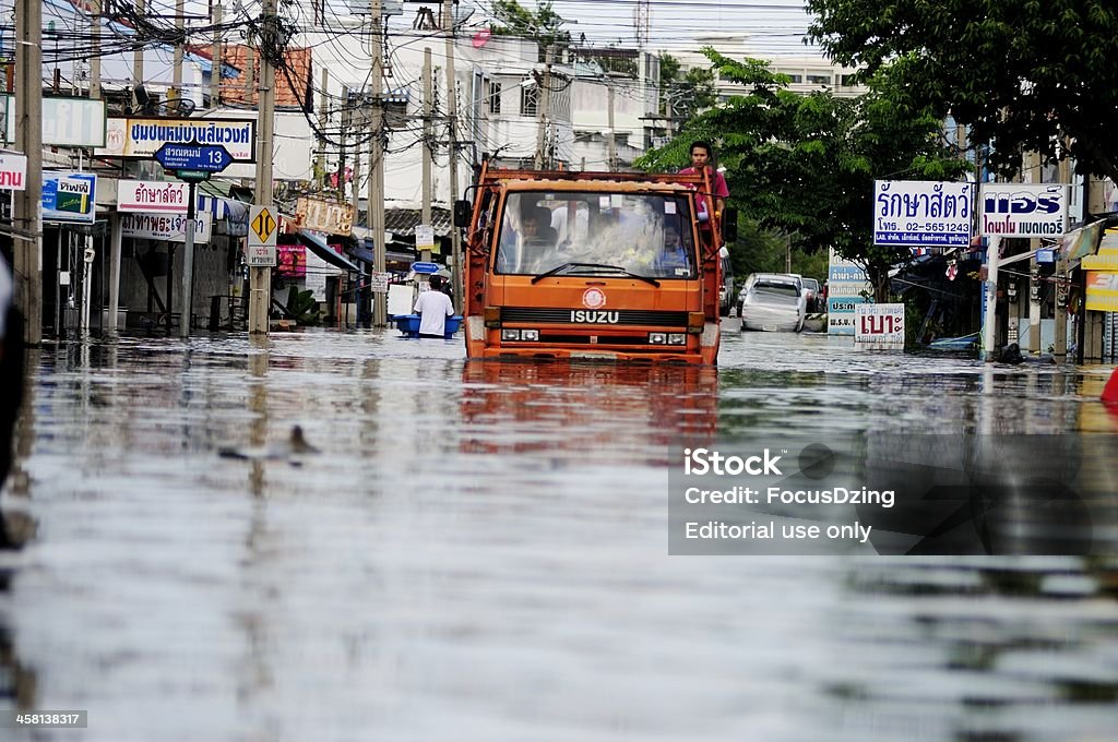 Bangkok Überschwemmungen. - Lizenzfrei Bangkok Stock-Foto