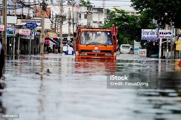 Bangkok Überschwemmungen Stockfoto und mehr Bilder von Bangkok - Bangkok, Fotografie, Horizontal