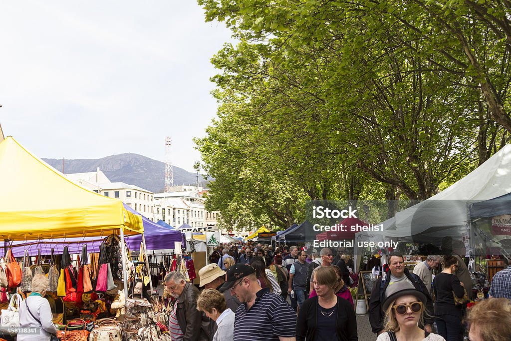 Os mercados de Salamanca - Foto de stock de Austrália royalty-free