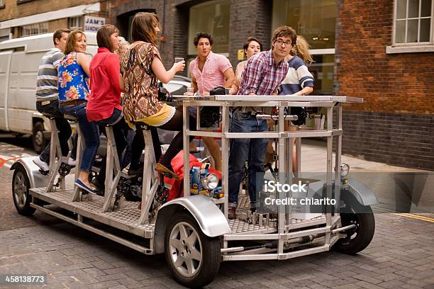 Beerbike In London Stock Photo - Download Image Now - Alcohol - Drink, Beer - Alcohol, Bicycle