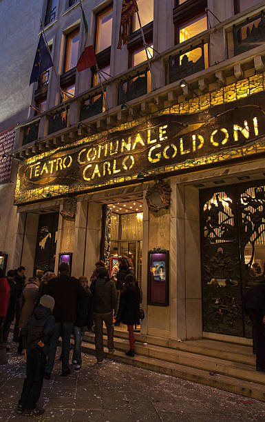 teatro comunale carlo goldoni - carlo goldoni stock-fotos und bilder