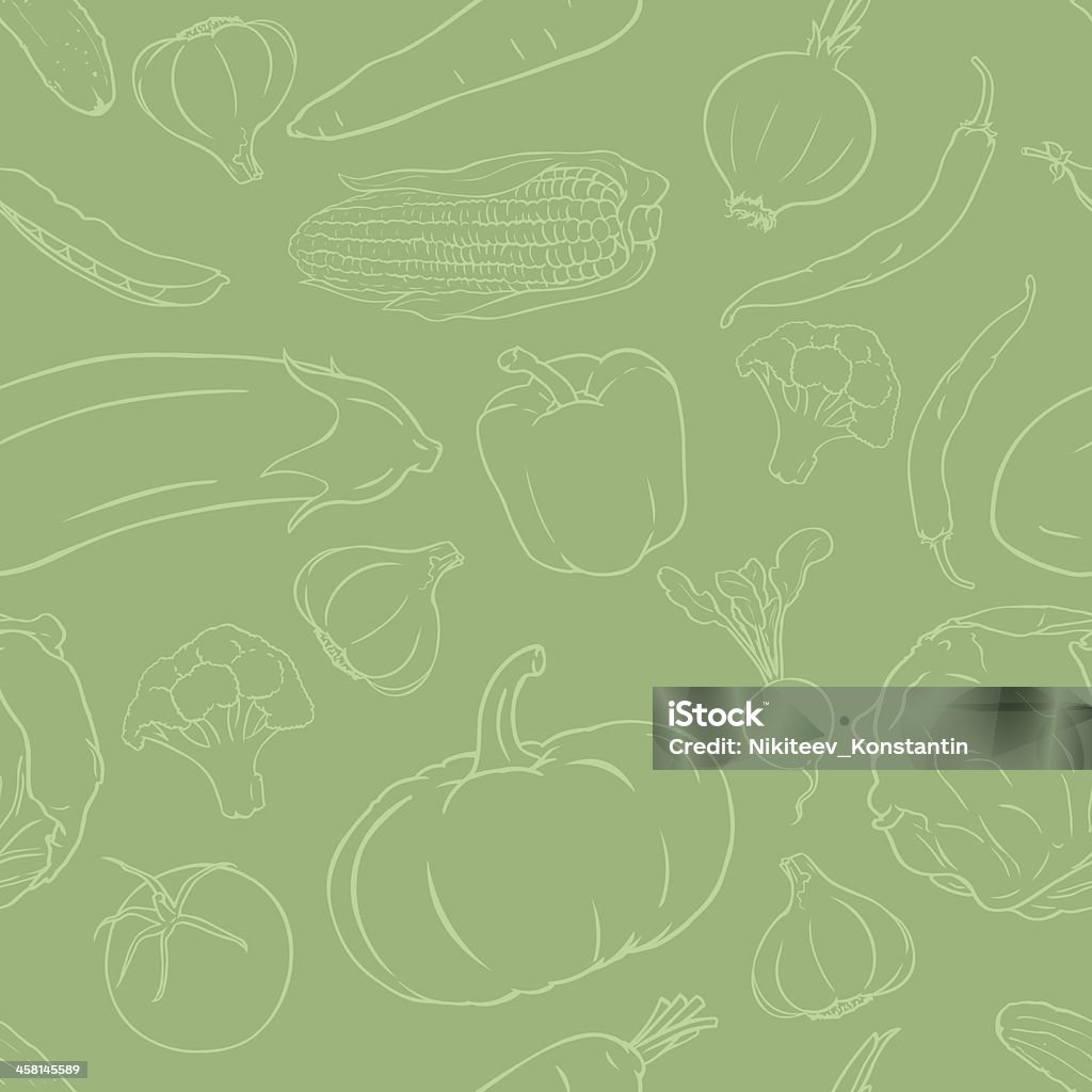 Vektor Nahtlose Muster mit Gemüse - Lizenzfrei Abnehmen Vektorgrafik