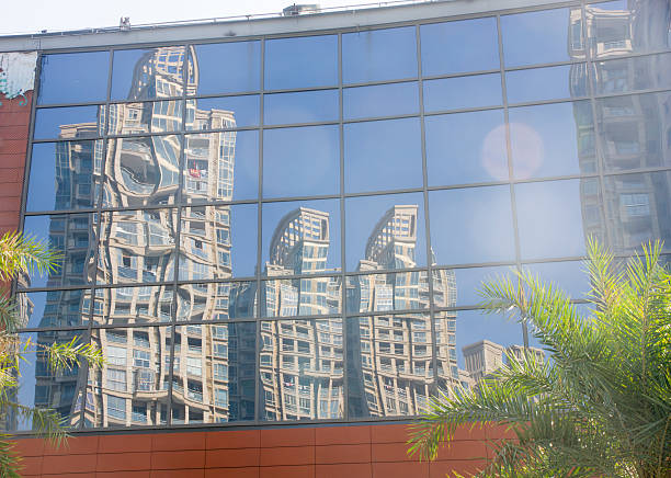istock Glass wall of building 458150461