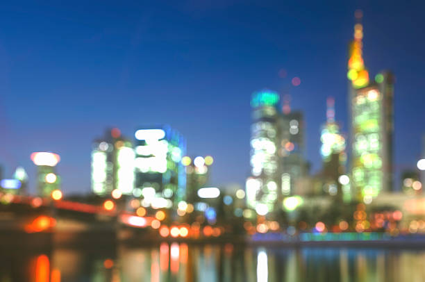 istock Defocused buildings - Skyline of Frankfurt 458218611