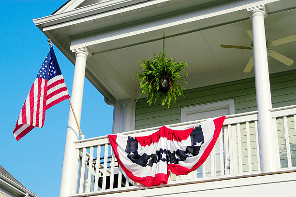 istock Patriotic Bunting Decorations 458223819