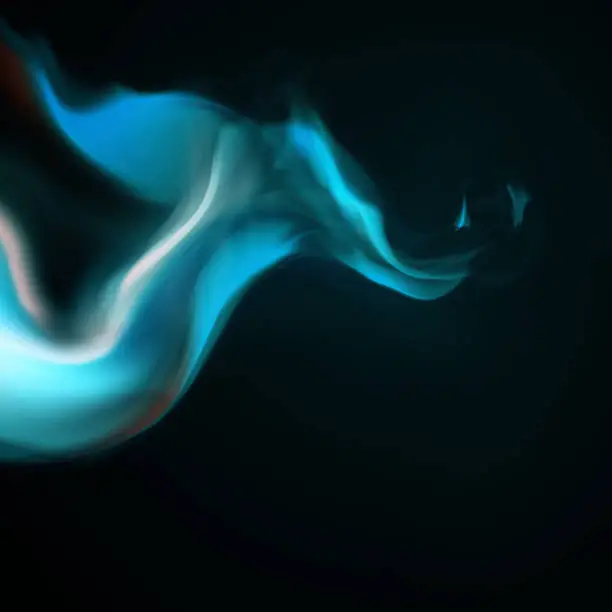 Vector illustration of Blue smoke background