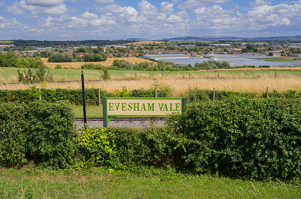 bahnhof - vale of evesham town worcestershire midlands stock-fotos und bilder