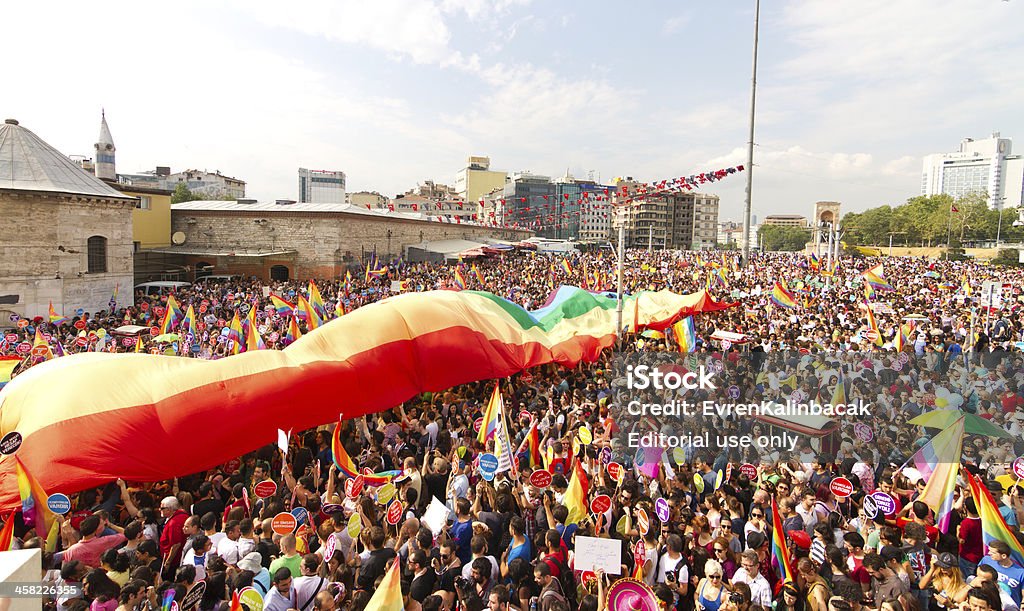 Стамбул парада гордости ЛГБТ - Стоковые фото Gay Pride Parade роялти-фри