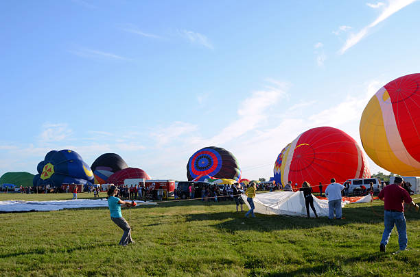 Saint Jean Sur Richelieu Hot Air Balloon Festival stock photo