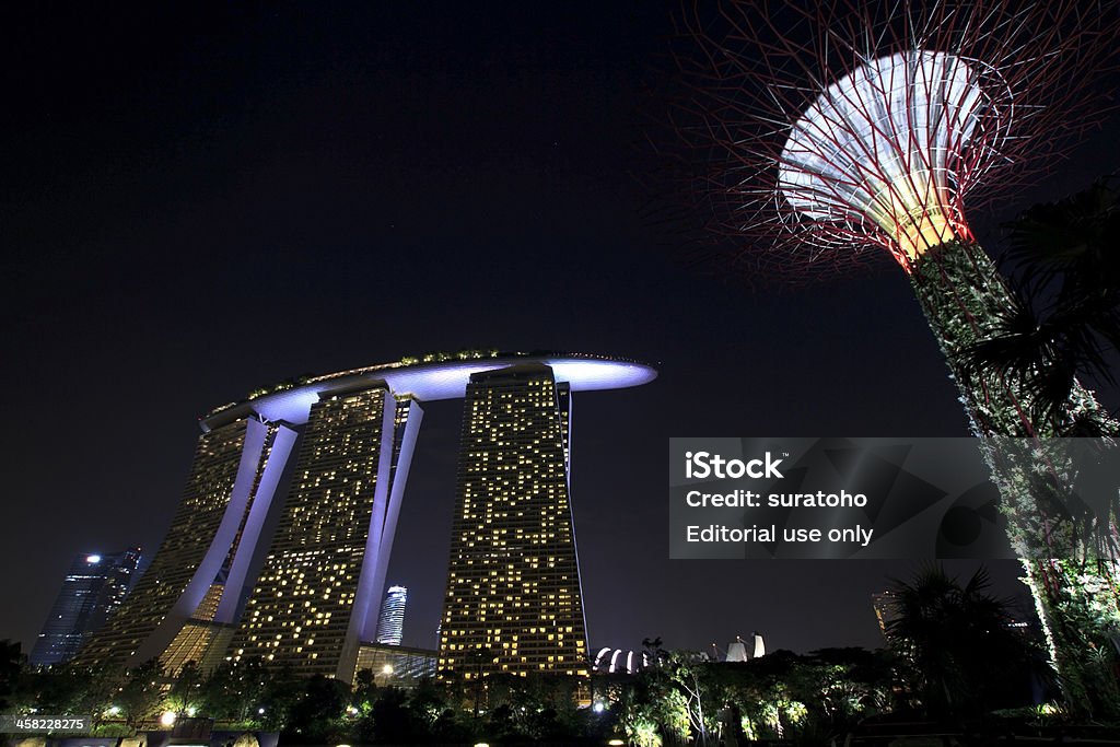Marina Bay Sands Hotel, Singapur - Lizenzfrei Architektur Stock-Foto