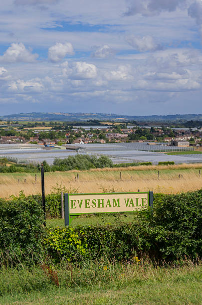 ferrocarril - vale of evesham town worcestershire midlands fotografías e imágenes de stock