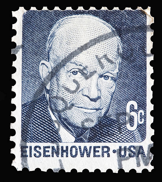 usa pieczęć z eisenhower zdjęcie - people postmark dwight eisenhower president of the usa zdjęcia i obrazy z banku zdjęć