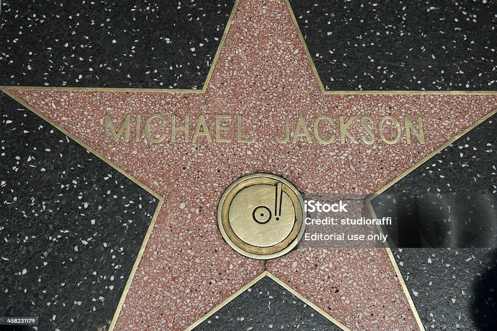 Hollywood Walk Of Fame étoiles, Michael Jackson - Photo de Michael Jackson libre de droits