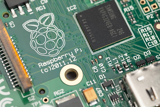 raspberry pi de cerca - raspberry pi fotografías e imágenes de stock