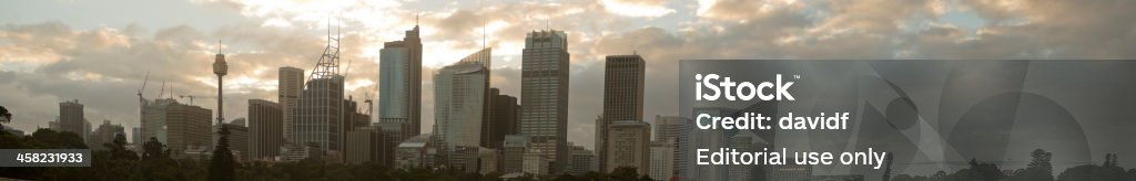 Skyline von Sydney - Lizenzfrei Abenddämmerung Stock-Foto