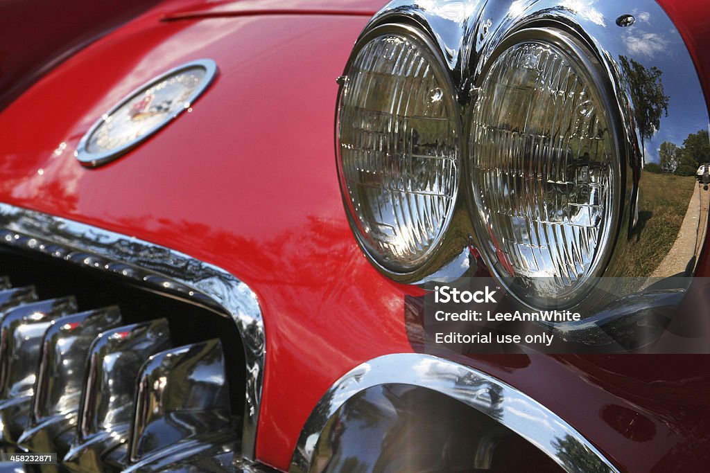 Sweet ride-Faros y grille en 1960 Corvette - Foto de stock de Brillante libre de derechos