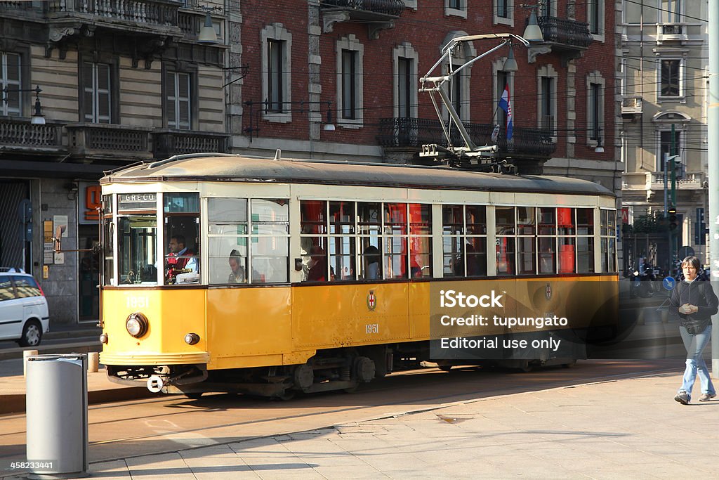 Milan Transporte - Royalty-free Amarelo Foto de stock