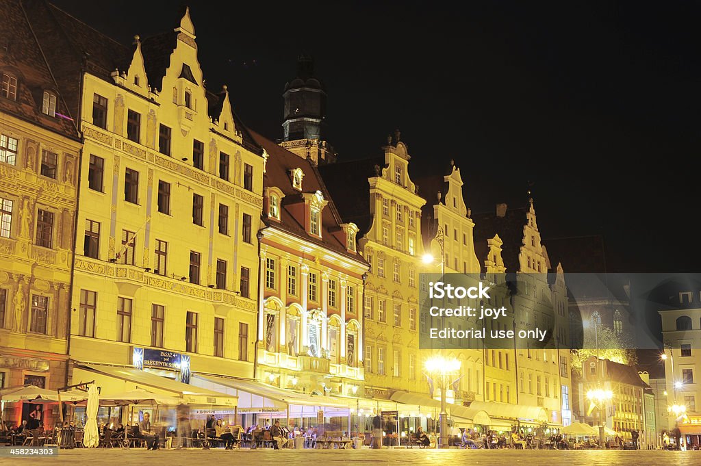 Wroclaw de nuit - Photo de Appartement libre de droits