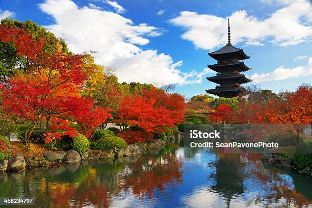 Toji Pagoda De Kyoto Japan Foto de stock y más banco de imágenes de Pagoda - Templo - Pagoda - Templo, Aire libre, Antiguo