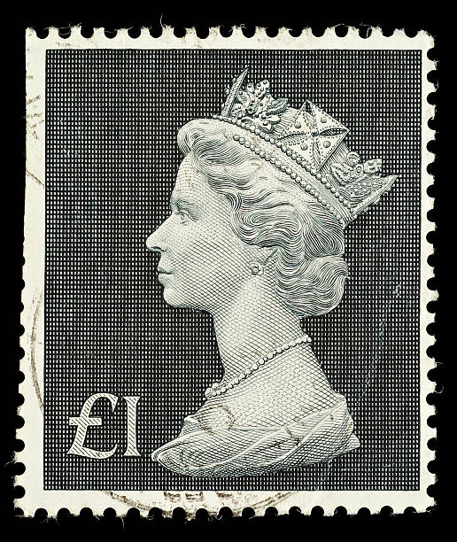 inglaterra sello postal - reina isabel ii de inglaterra fotografías e imágenes de stock