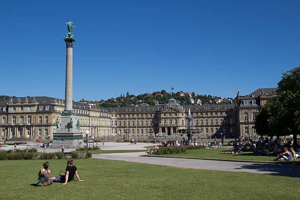 Schlossplatz-stuttgart Square - foto de stock