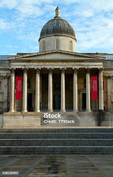 National Gallery W Londynie - zdjęcia stockowe i więcej obrazów Anglia - Anglia, Architektura, Bez ludzi