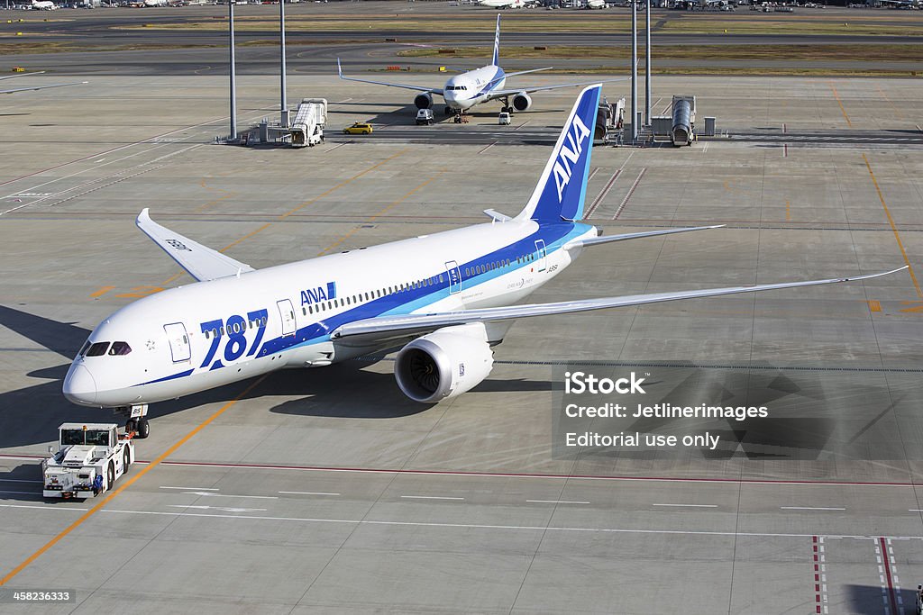 보잉 787 Dreamliner-전일본공수 (All Nippon Airways) - 로열티 프리 All Nippon Airways 스톡 사진