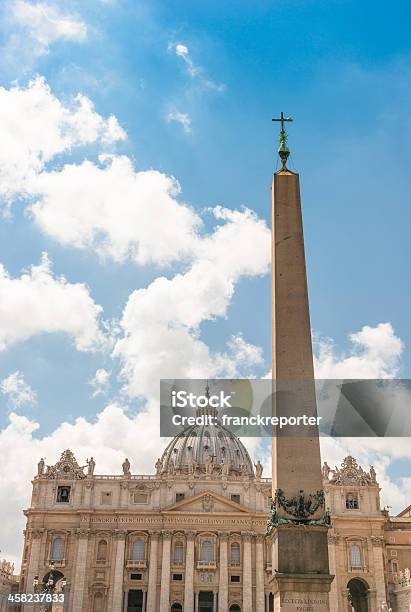 Facade Of St Peters Basilica In Rome Stock Photo - Download Image Now - Architectural Column, Architectural Dome, Architecture