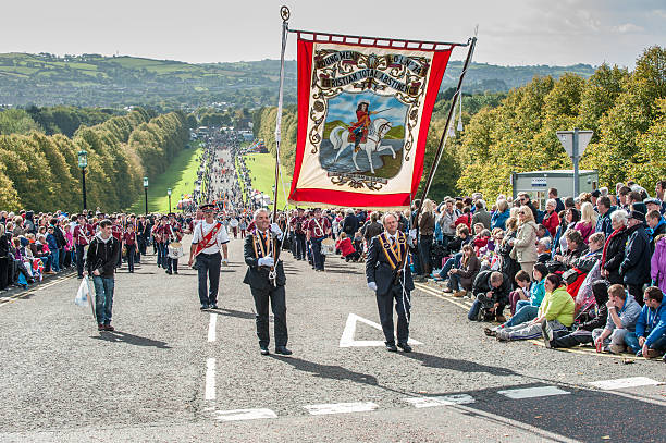 Ulster Covenant 0,01 rocznica paradzie na Zamek Stormont Estate, Belfast – zdjęcie