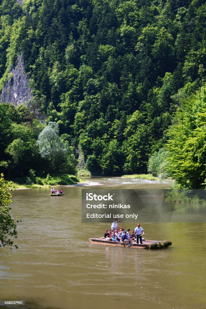 Rafting no rio Dunajec - Foto de stock de Rafting royalty-free