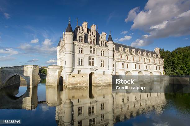 Castello Di Chenonceaux - Fotografie stock e altre immagini di Chenonceaux - Chenonceaux, Acqua, Ambientazione esterna