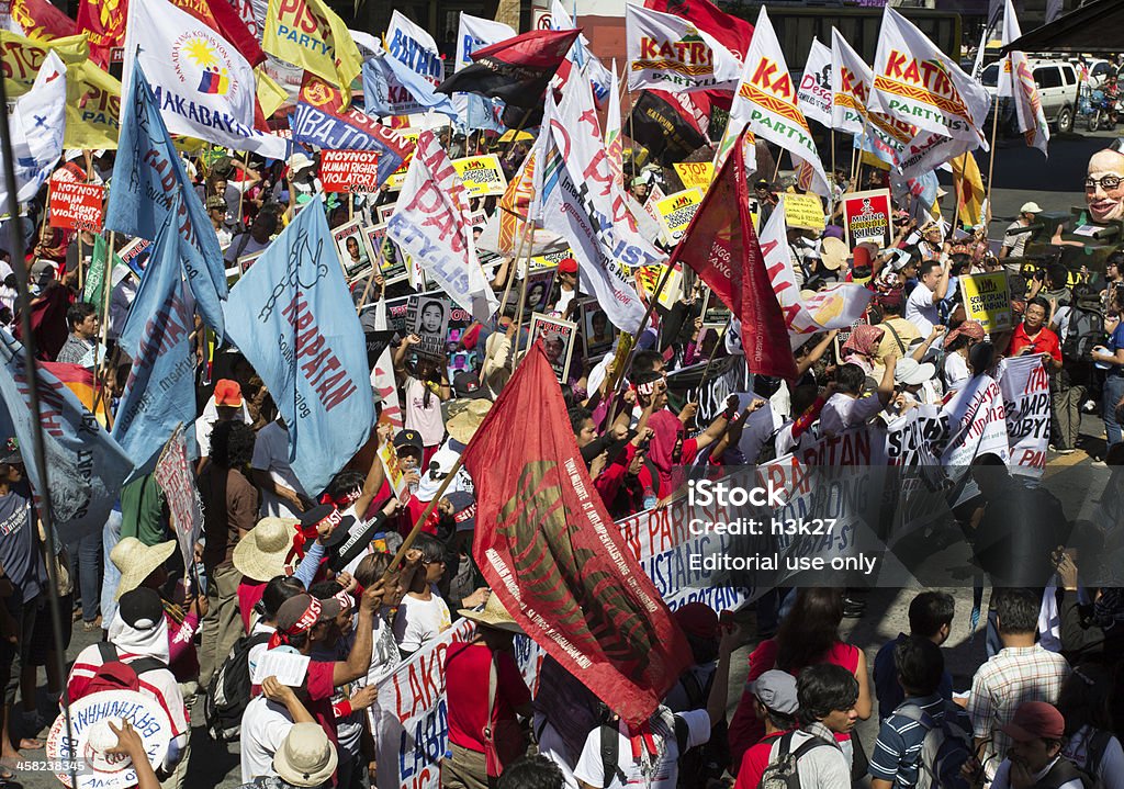 抗議行動を記念国際人権日 - フィリピンのロイヤリティフリーストックフォト