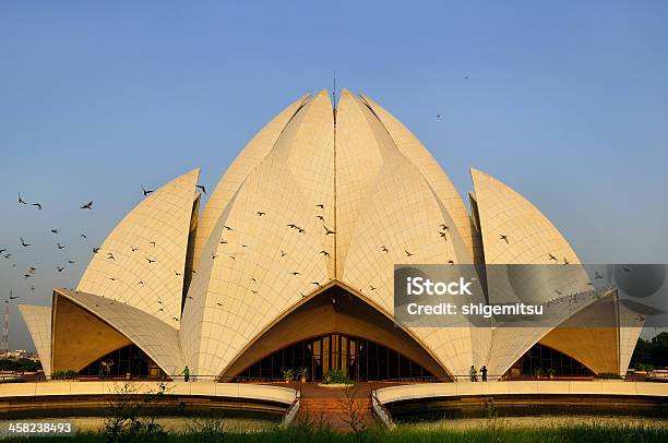 Templo Del Loto Bahai Casa De Culto En Delhi Foto de stock y más banco de imágenes de Arquitectura - Arquitectura, Asia, Ciudades capitales