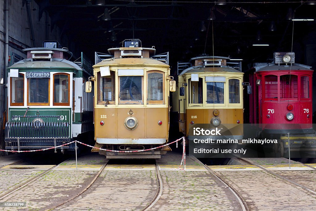 Musée du Tramway de Porto, Portugal - Photo de Contraste libre de droits